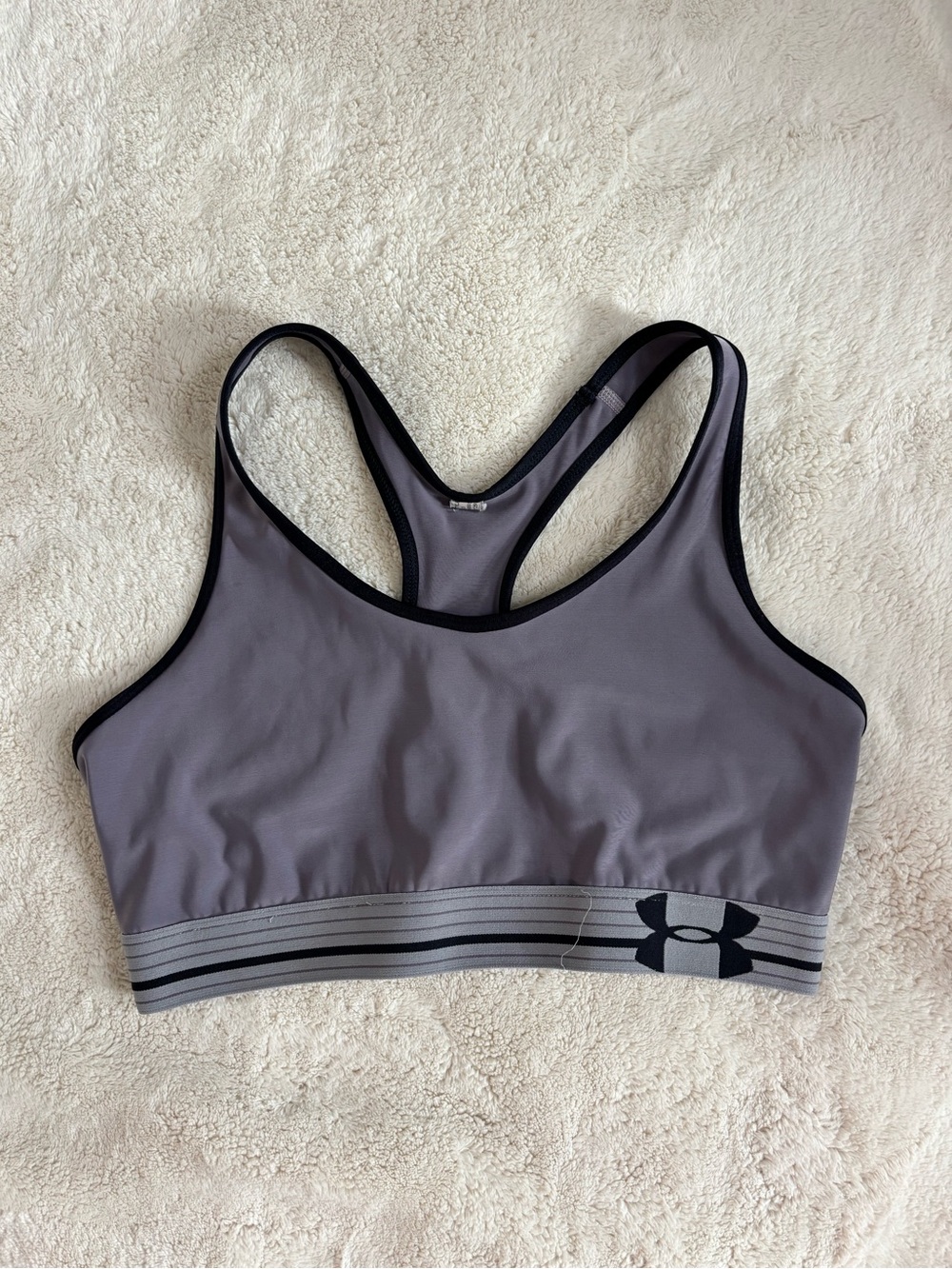 Under Armour Women's Charcoal Racerback Sports Bra